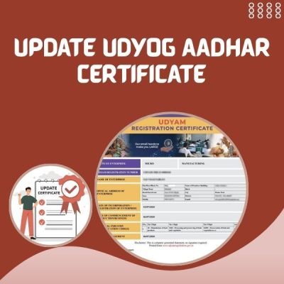 Update Udyog Aadhar Registration Certificate Image